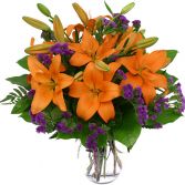 Lovely Lily Bouquet Vase Arrangement