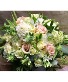 Lovely pastels European garden floral arrangement 