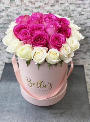 Lovely Pink Roses Box Fresh-Cut Flowers