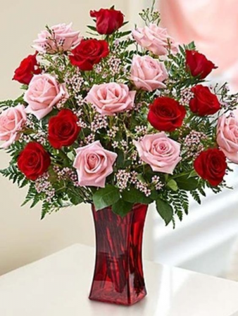 LOVELY ROSE ELEGANT AND MIXTURE FLOWERS