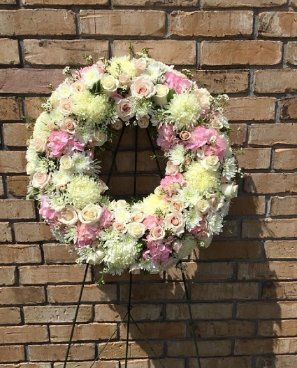 Lovely Tribute Standing Wreath