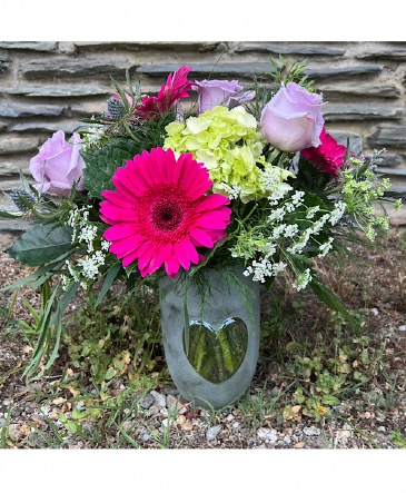 Lover’s Lane Specialty Vase Arrangement  in Mattapoisett, MA | Blossoms Flower Shop