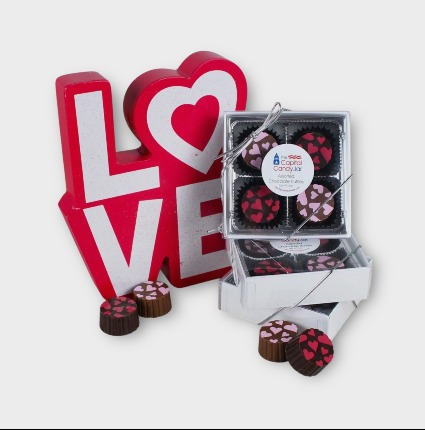 Love’s Finesse: Champagne & Raspberry Truffles Candy