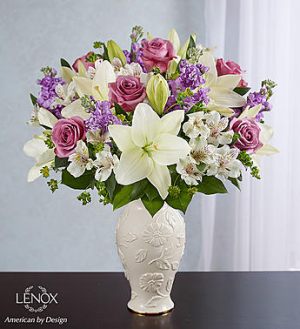 Loving Blooms™ Lenox® Lavender & White in Valley City, OH | HILL HAVEN FLORIST & GREENHOUSE Loving Blooms™ Lenox® Lavender & White in Valley City, OH | HILL HAVEN FLORIST & GREENHOUSE