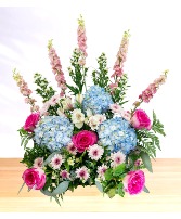 Loving: Blue and Pink  Urn or Picture Display