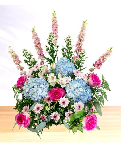 Loving: Blue and Pink  Urn or Picture Display
