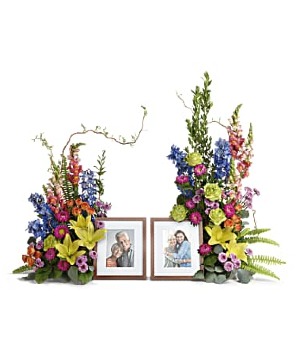 Loving Farewell Photo Tribute Bouquet sympathy arrangements
