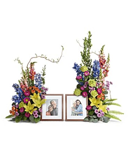 Loving Farewell Photo Tribute Bouquet sympathy arrangements