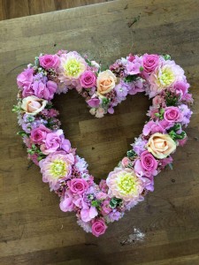 loving heart Open heart in a mixture of pinks and lavenders 