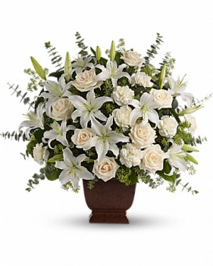 Loving Lilies and Roses Bouquet Funeral Bouquet