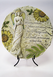 Loving Memory - Sunflower With Easel Memorial Stone