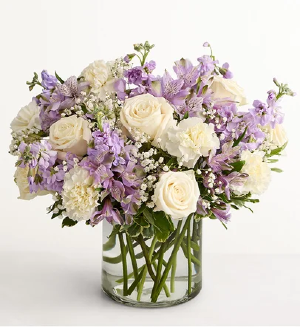Loving Sentiment Lavender & White 