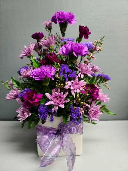 Loving Shades of Purple  Fresh Flower Arrangement 