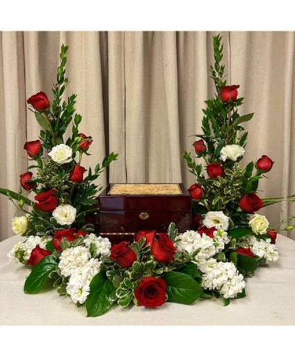 Loving Thoughts Urn Presentation Funeral Flowers