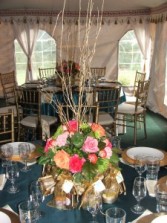 Low Table Centerpiece Wedding Flowers