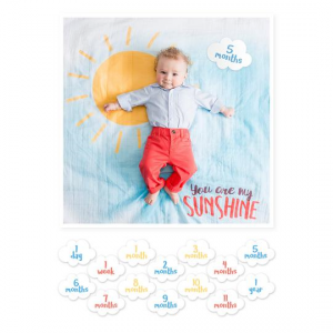 Lulujo "You Are My Sunshine" Swaddle Set Milestone Blanket Set in Las Vegas, NV | All In Bloom Lulujo "You Are My Sunshine" Swaddle Set Milestone Blanket Set in Las Vegas, NV | All In Bloom