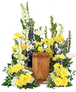 Luminous Legacy Cremation Flowers   (urn not included) 