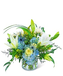 Luna Blue Flower Arrangement