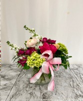 Lush Bouquet Pastel arrangement  of lovely flowers 