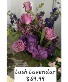 Lush Lavendar Tall lavendar vase fresh floral arrangement