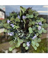 Lush Lavender Silk Floral Wreath