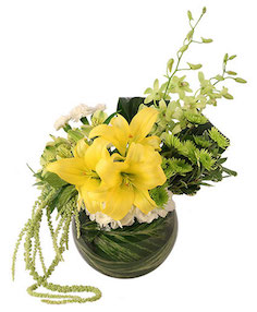 Lush Lilies & Dendrobiums Floral Design