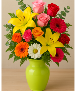 Lush Lime Designer Choice Flowers