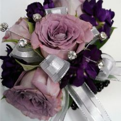 lavender wrist corsage