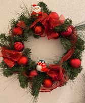 luv the holidays 1 only  handmade wreath perfect to send any one a little happiness