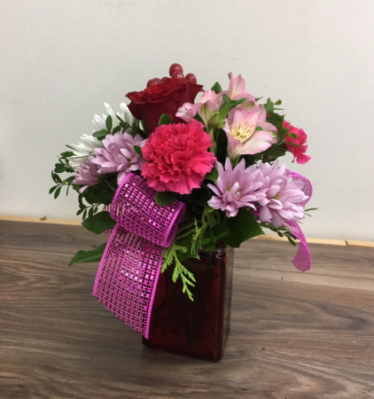 Be Mine Vase arrangement