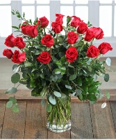 Luxury Royal Red Roses Vase
