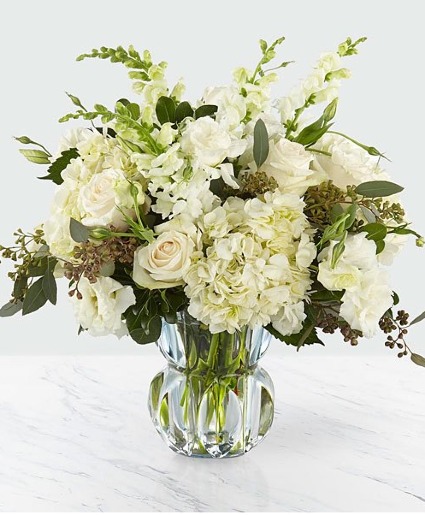 LUX white vase arrangement 