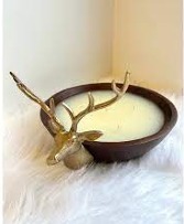 LUXE NOBLE FIR  STAG BOWL CANDLE