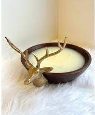LUXE NOBLE FIR  STAG BOWL CANDLE in Amelia Island, FL | ISLAND FLOWER & GARDEN