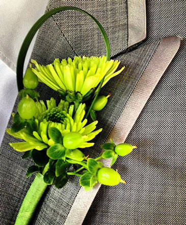 Luxurious Lime Boutonniere in Paris, ON | Upsy Daisy Floral Studio Luxurious Lime Boutonniere in Paris, ON | Upsy Daisy Floral Studio