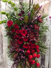 Luxurious Tribute Tribute, Sympathy Standing Spray