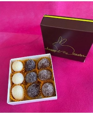 Luxury Easter Box Premium Belgian Chocolates  9  pieces of milk, dark, or white finest chocolates