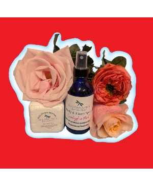 Handmade Eucalyptus-Mint Spray and  Shower Steamer Spa Pouch ORDER ON ADD-ON MENU $50MIN FOR DELIVERY