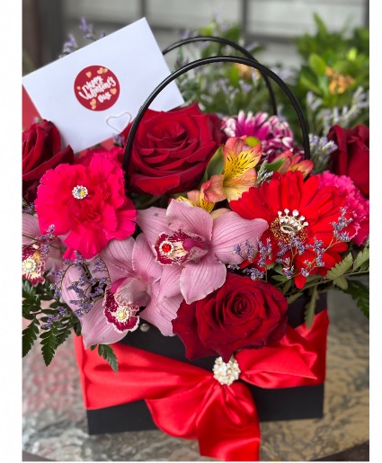 Luxury floral bag  Love, romance, anniversary, birthday 