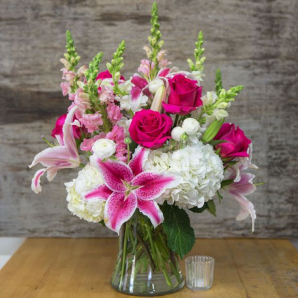 Luxury in Pink Fresh Floral Arrangement