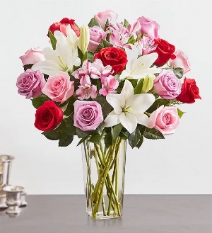 Luxury Pastel Rose & Lily 