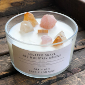 Luxury Quartz Candle, Sugared Guava and Mountain G Candle