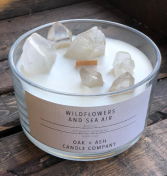 Luxury Quartz Candle, Wildflowers & Sea Air Candle