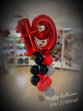 2 digit number balloon bouquet 1/2 doz of balloons  and  digit number