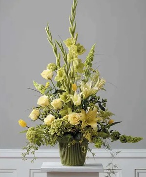 Mache In Yellow Sympathy Arrangement