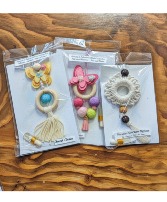 Macrame Charm Car or back pack clip oil diffuser  ORDER THROUGH ADD-ON MENU. $50.00 MINIMUM ORDER FOR DELIVERY