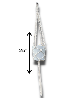 Macrame Hanger w/pot Hand-Made