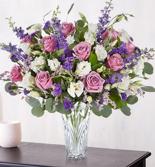 Mad Love in Lavender  Mixed Floral Arrangement in Edgewood, TX | Angelic Garden Florist