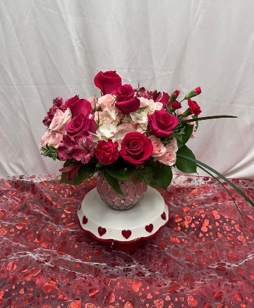 Madly in Love Valentine's Day Signature Arrangement  in Sheboygan Falls, WI | Bloomin On Broadway LLC
