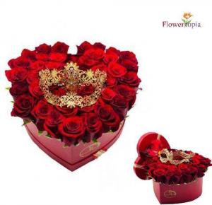 My Heart is yours 3D Rose Heart Box